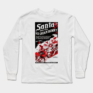 Santa and the Ice Cream Bunny Long Sleeve T-Shirt